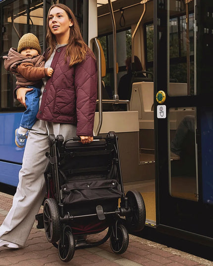 Vaikiškas vežimėlis Kinderkraft GRANDE 2, lengvas, dideli ratai, iki 22 kg