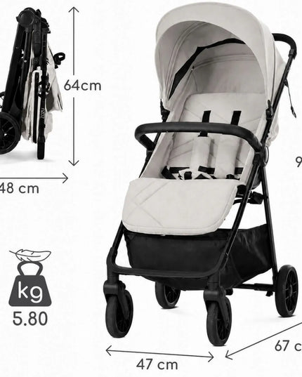 Vaikiškas vežimėlis Lorelli Zozu, autofold, lengvas, iki 22 kg, 5,8 kg