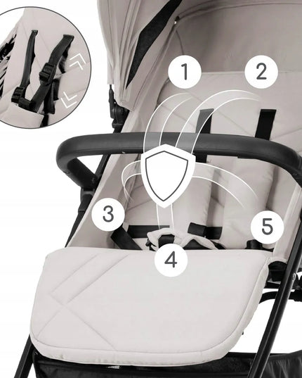 Vaikiškas vežimėlis Lorelli Zozu, autofold, lengvas, iki 22 kg, 5,8 kg