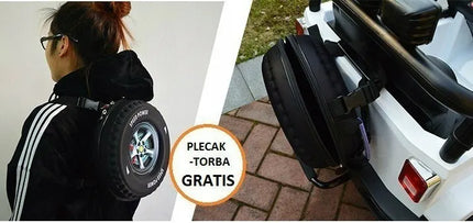 Vaikiškas visureigis Jeep Monster 4x4, raudonas + nuotolinio valdymo pultas + reguliuojama sėdynė