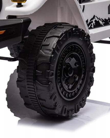 Vaikiškas visureigis Toyota FJ Cruiser, baltas + distancinio valdymo pultas + 4x4 pavara + LED garsas + EVA ratai