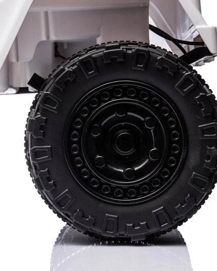 Vaikiškas visureigis Toyota FJ Cruiser, baltas + distancinio valdymo pultas + 4x4 pavara + LED garsas + EVA ratai