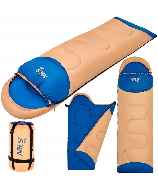 Vaikiškas miegmaišis - NILS CAMP, 0°C - 12°C, oranžinis