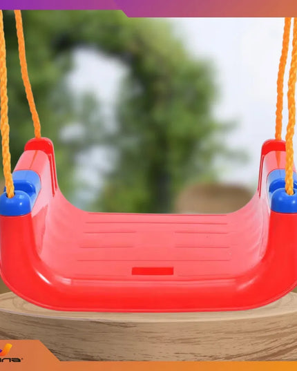 Vaikiškos 4-in-1 sūpuoklės – plastikinės, naudojimui namuose ir sode, su saugos diržais