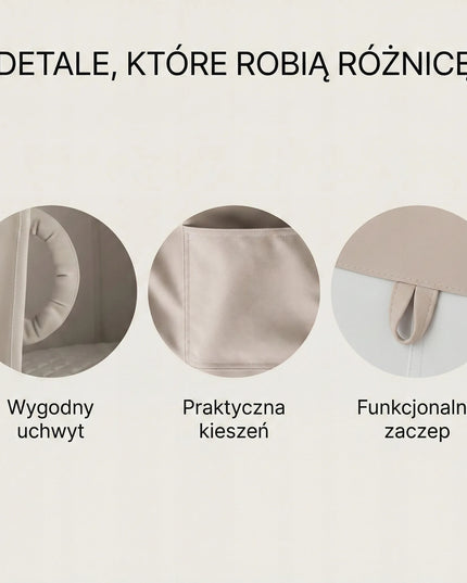 Vaikiškos kabančios sūpynės kokonas NATILU VELVET fotelis, smėlio spalvos XXL