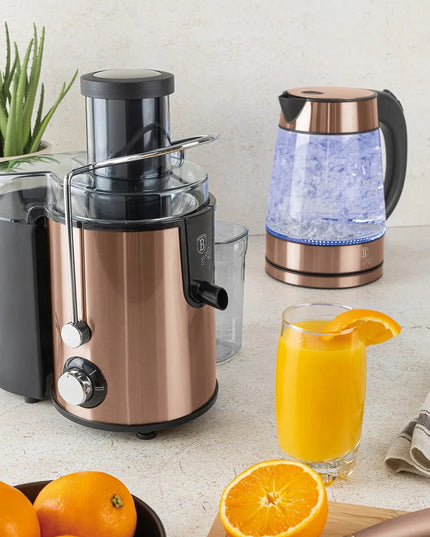 Vaisių ir daržovių sulčiaspaudė 500W BERLINGER HAUS Rose Gold