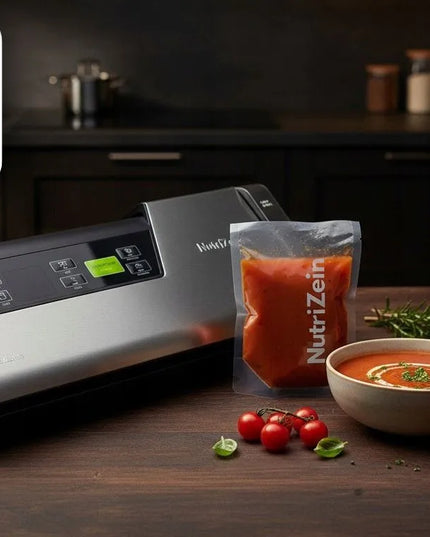 Vakuuminis aparatas NutriZein NZVS8000 VacuSense 140W dviguba siūlė 7in1