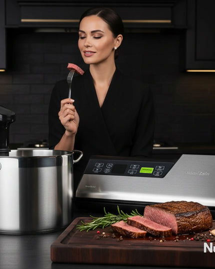 Vakuuminis aparatas NutriZein NZVS8000 VacuSense 140W dviguba siūlė 7in1