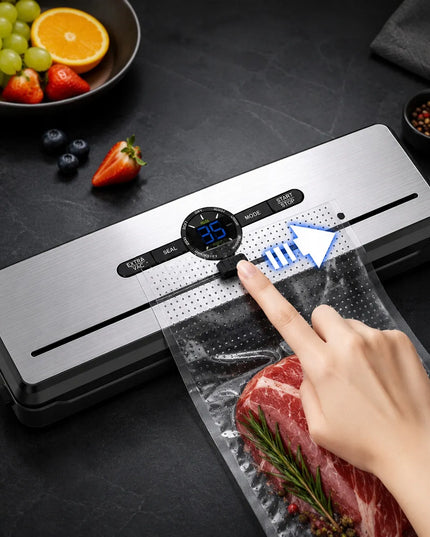Vakuuminis maisto pakuotojas 7-in-1, galingas automatinis 135W aparatas su priedais