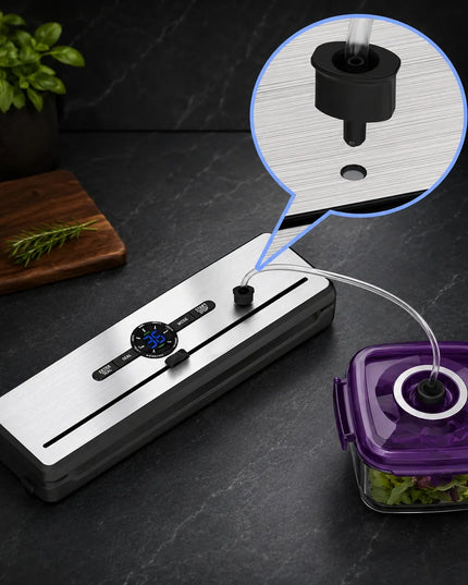 Vakuuminis maisto pakuotojas 7-in-1, galingas automatinis 135W aparatas su priedais