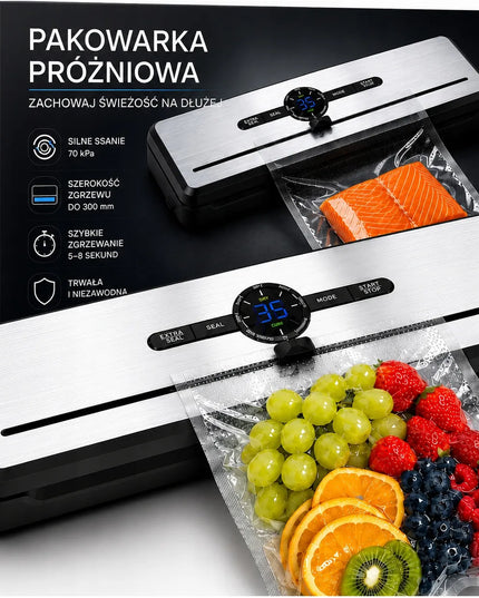 Vakuuminis maisto pakuotojas 7-in-1, galingas automatinis 135W aparatas su priedais