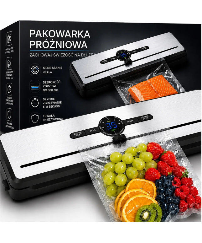 Vakuuminis maisto pakuotojas 7-in-1, galingas automatinis 135W aparatas su priedais