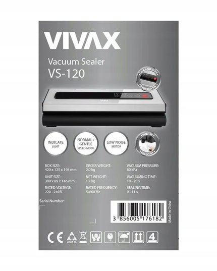 Vakuuminis maisto pakuotojas Vivax VS-120