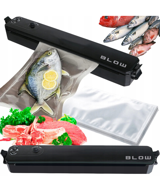 Vakuuminis maisto produktų pakavimo aparatas BLOW VS-02 + 10 maišelių