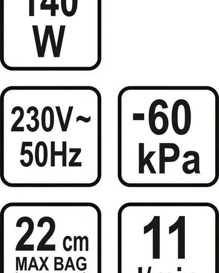Vakuuminis maisto produktų pakavimo aparatas LUND 140W 67880