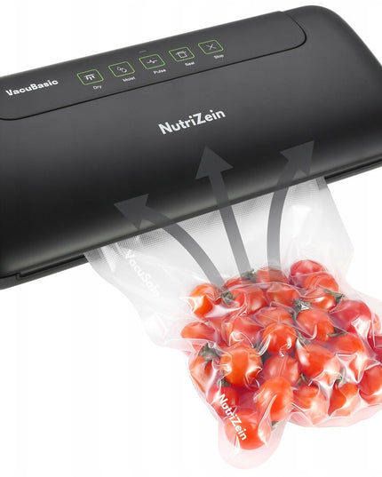 Maisto vakuumavimo aparatas NutriZein NZVS2000 VacuBasic su maišeliais – vakuuminė pakavimo mašina ilgesniam šviežumui