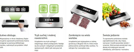 Vakuuminis pakavimo aparatas Bonsenkitchen VS 2100 + folija 15 x 600 cm nemokamai