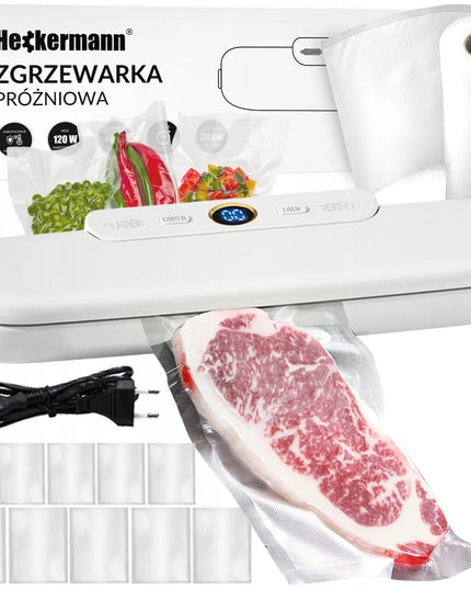 Vakuuminis pakuotojas Heckermann JL-VS8808 balta spalva + plėvelė 28x600cm