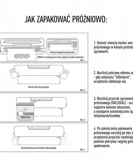 Vakuuminių produktų pakavimo aparatas BROWIN 320620 + plėvelė