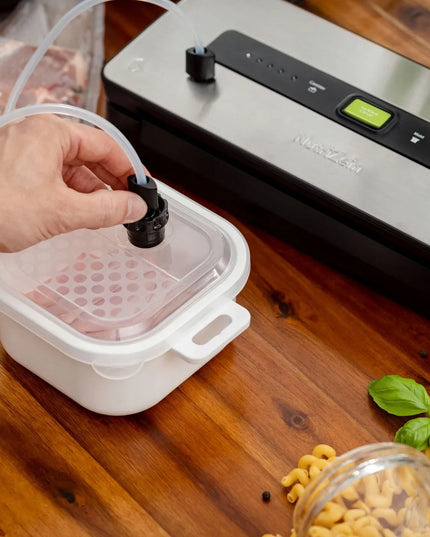 Vakuuminių produktų pakavimo aparatas + folija NutriZein VacuPorta