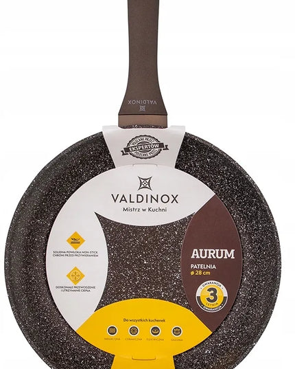 Valdinox Aurum keptuvė 20 cm, nelimpančia danga, skirta dujinėms ir indukcinėms viryklėms