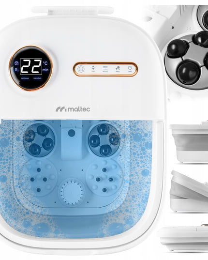 Vandens masažuoklis kojoms MalTec PRO-Hydro500WS su šildymu, burbuline hidromasaža, LED ekranu ir laikmačiu