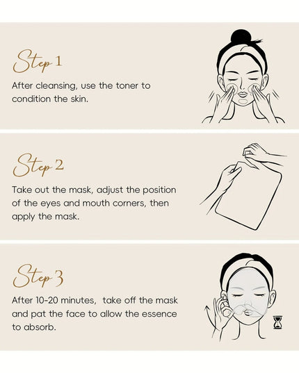 Veido kaukės su sraigių mucinu ir kolagenu – intensyviai drėkinančios, jauninančios, hipoalerginės – LAIKOU Korea 20 vnt.