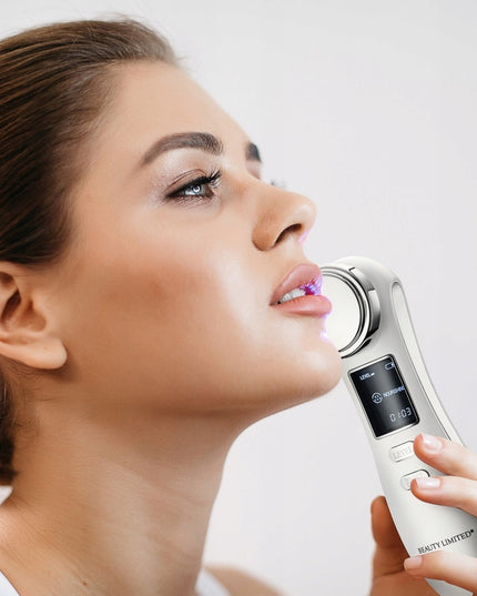 Veido masažuoklis ultragarsinis 3 funkcijų WarmCare Beauty Limited – giluminis valymas, drėkinimas ir maitinimas viename įrenginyje