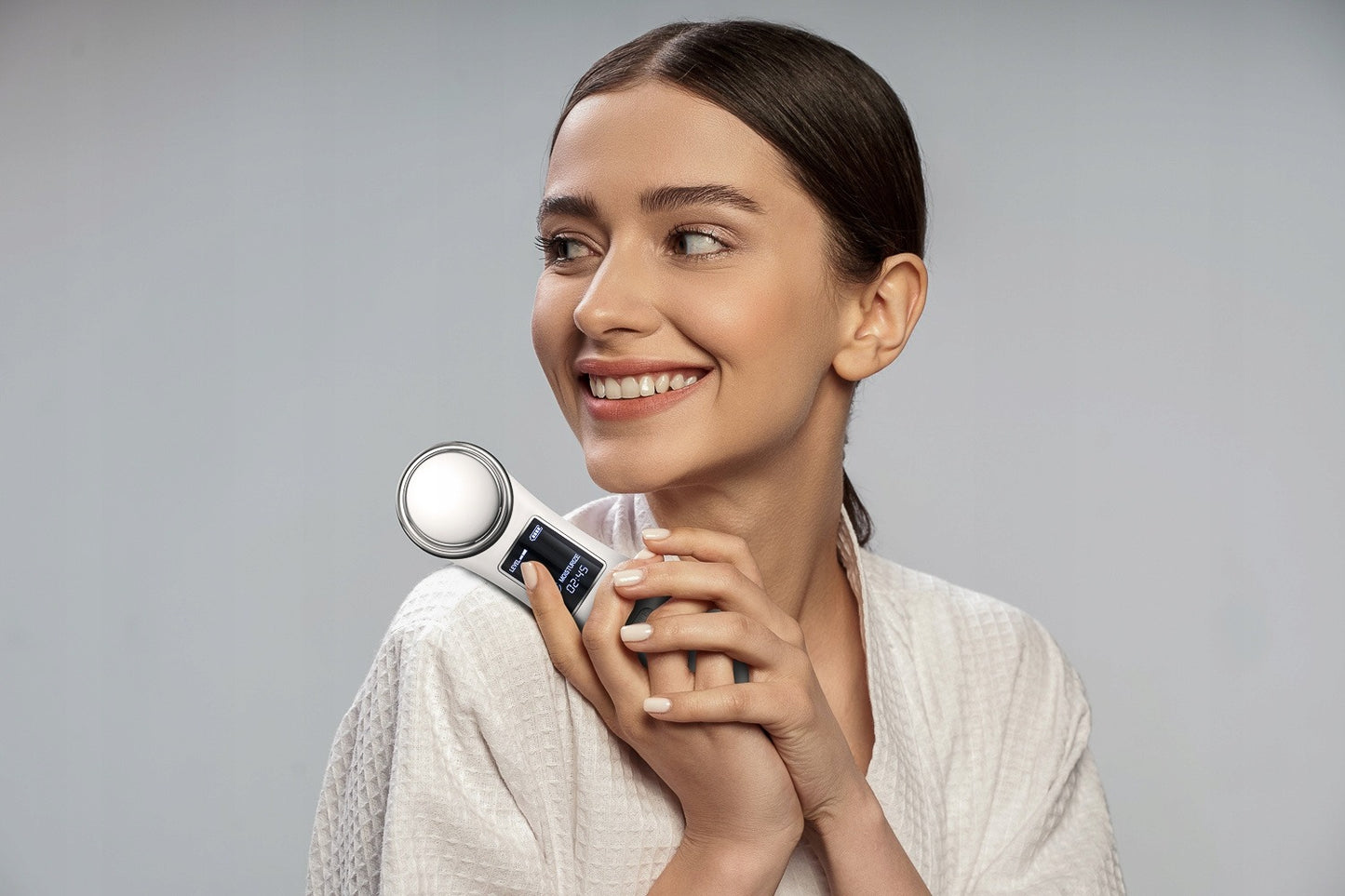 Veido masažuoklis ultragarsinis 3 funkcijų WarmCare Beauty Limited – giluminis valymas, drėkinimas ir maitinimas viename įrenginyje