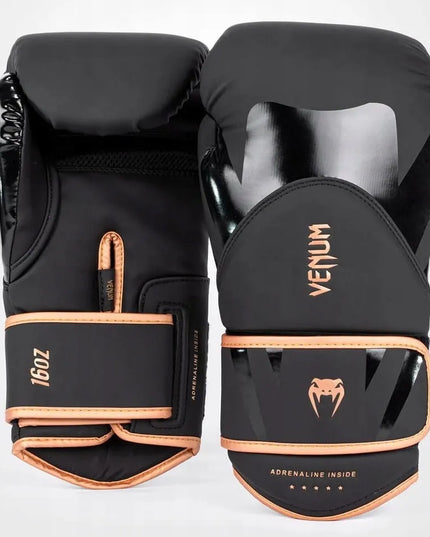 Venum bokso pirštinės Challenger 4.0 Black/Bronze 14OZ