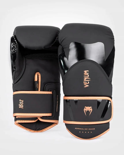 Venum bokso pirštinės Challenger 4.0 Black/Bronze 14OZ
