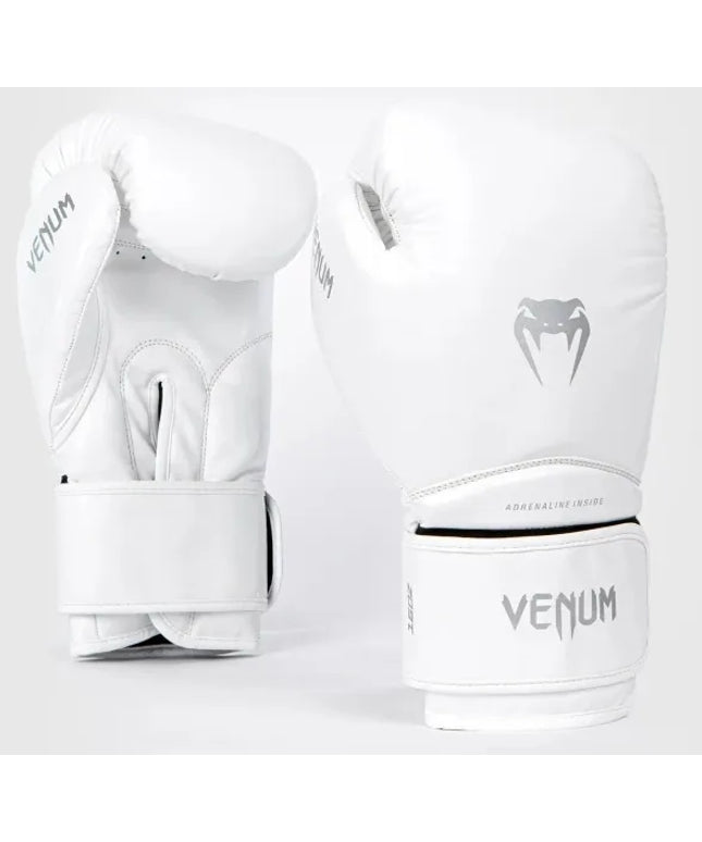 Venum Contender 1.5 bokso pirštinės White/Silver 12OZ