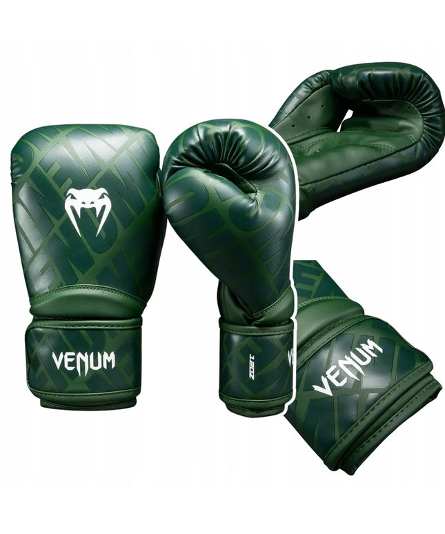 Venum Contender 1.5 XT 3D bokso pirštinės, žalios, 12oz