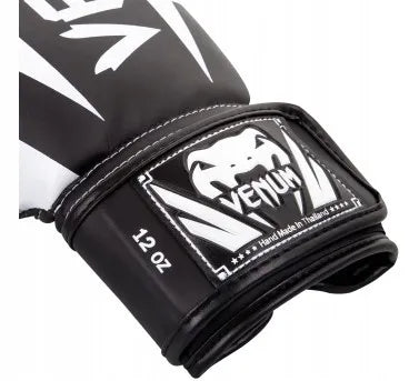 Venum Elite bokso pirštinės, juodos/baltos, 14 oz