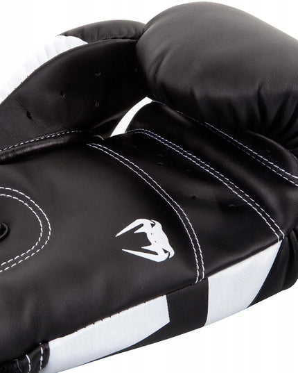 Venum Elite bokso pirštinės, juodos/baltos, 14 oz