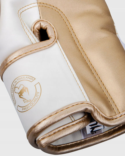Venum Elite bokso pirštinės White/Gold 12OZ