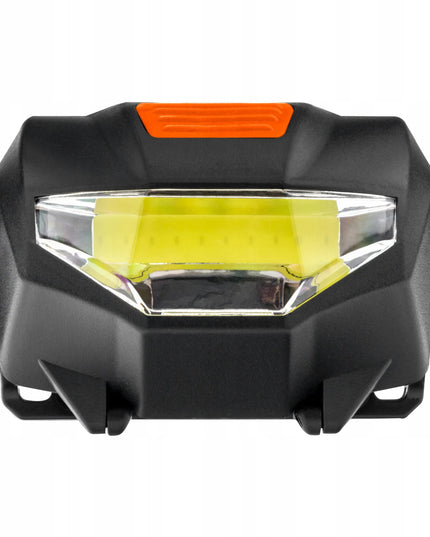 Vergionic LED COB galvos žibintuvėlis, atsparus vandeniui, 3W, su baterijomis