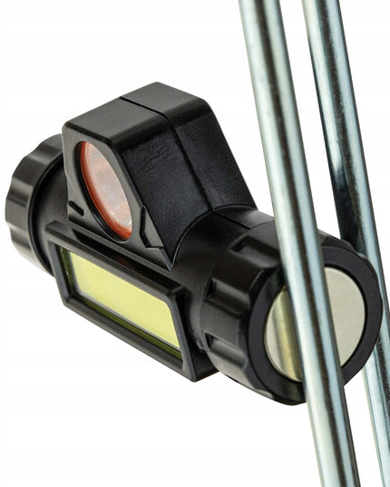 Vergionic LED galvos žibintuvėlis su magnetu COB USB įkraunamas