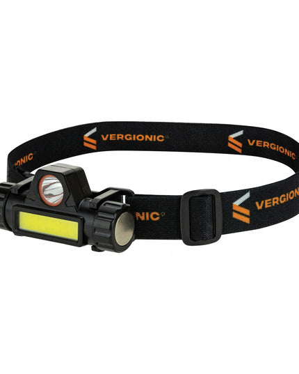 Vergionic LED galvos žibintuvėlis su magnetu COB USB įkraunamas