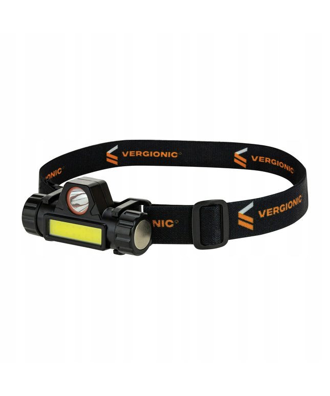 Vergionic LED galvos žibintuvėlis su magnetu COB USB įkraunamas