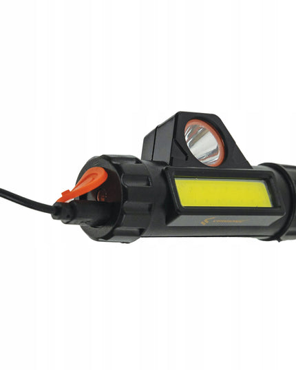 Vergionic LED galvos žibintuvėlis su magnetu COB USB įkraunamas