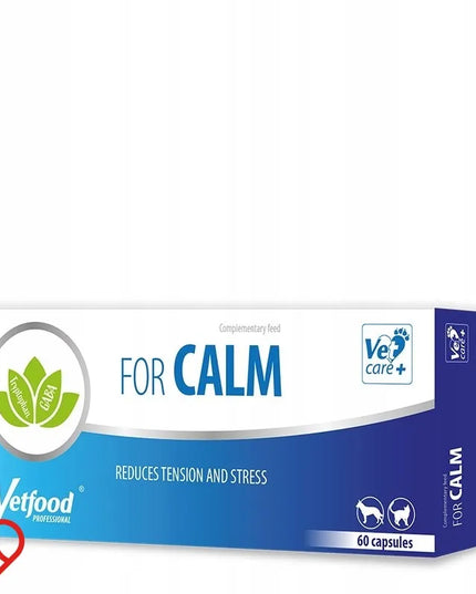 Vetfood For Calm 60 kapsulių antistresinis preparatas