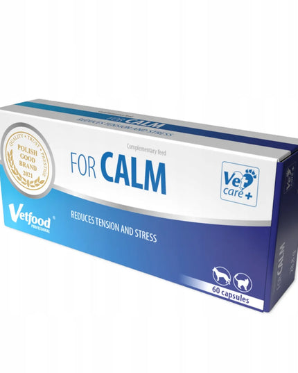 Vetfood For Calm 60 kapsulių antistresinis preparatas
