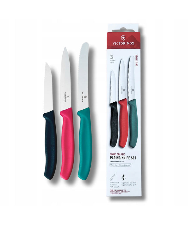 Victorinox 3 peilių rinkinys 6.7116.34C1, 3 spalvos