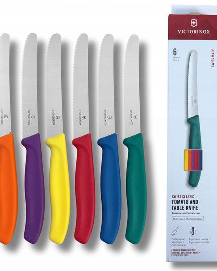Victorinox šešių peilių rinkinys 6.7836.6C1, 6 spalvų (11 cm)
