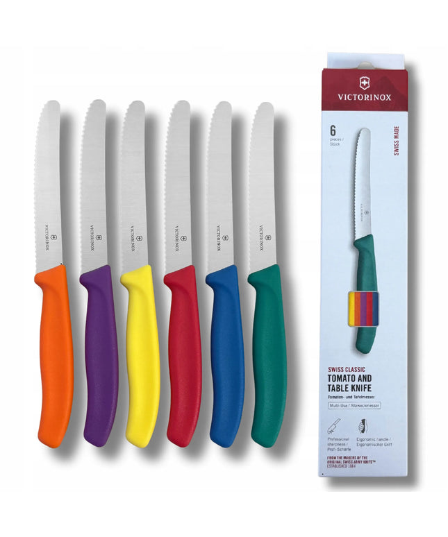 Victorinox šešių peilių rinkinys 6.7836.6C1, 6 spalvų (11 cm)