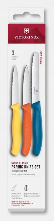 Victorinox Swiss Classic 3 spalvotų peilių rinkinys daržovėms ir vaisiams