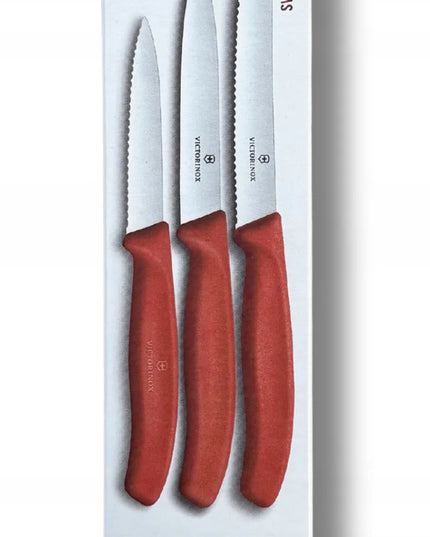 Victorinox trijų peilių rinkinys 6.7111.34C1, raudonas