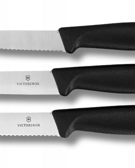 Victorinox trijų peilių rinkinys 6.7113.34 juodas