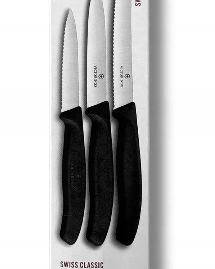 Victorinox trijų peilių rinkinys 6.7113.34 juodas